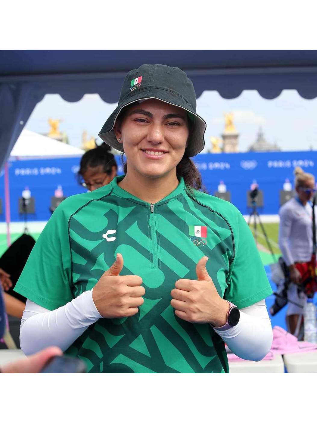 哥伦比亚射箭选手展现实力，成功晋级